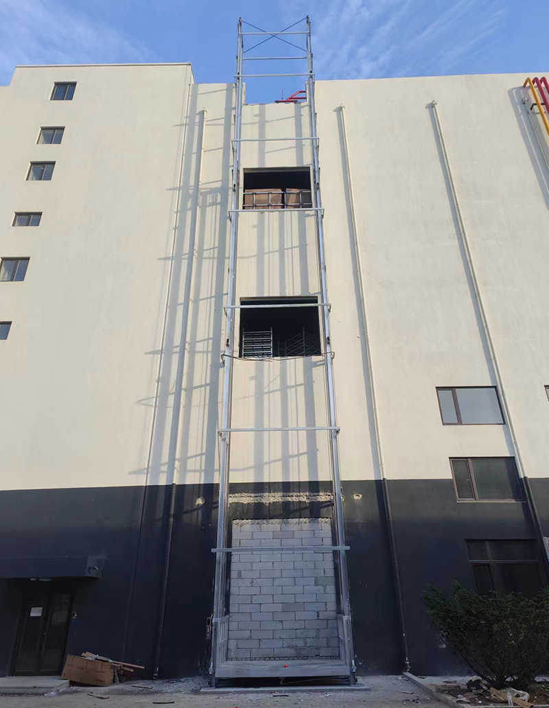 辽宁5吨双缸双轨液压升降货梯