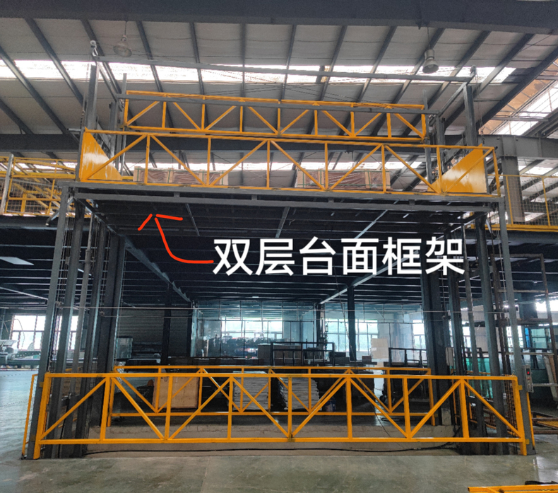 四缸八轨工厂升降平台